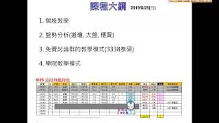 20190825 每週課程_系統賺飆股